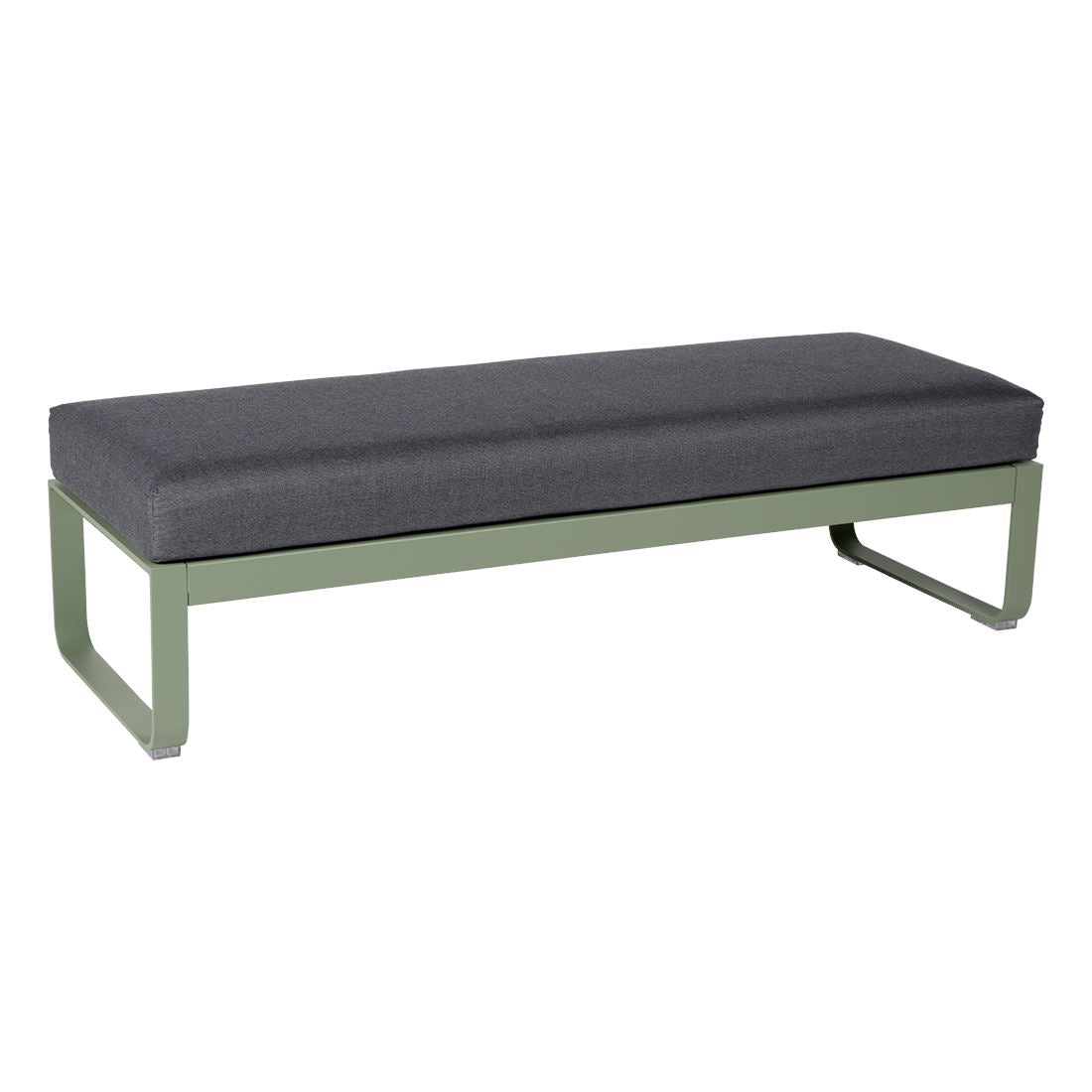 Fermob Bellevie Banquette 2 places Cactus 82 Gris graphite A3