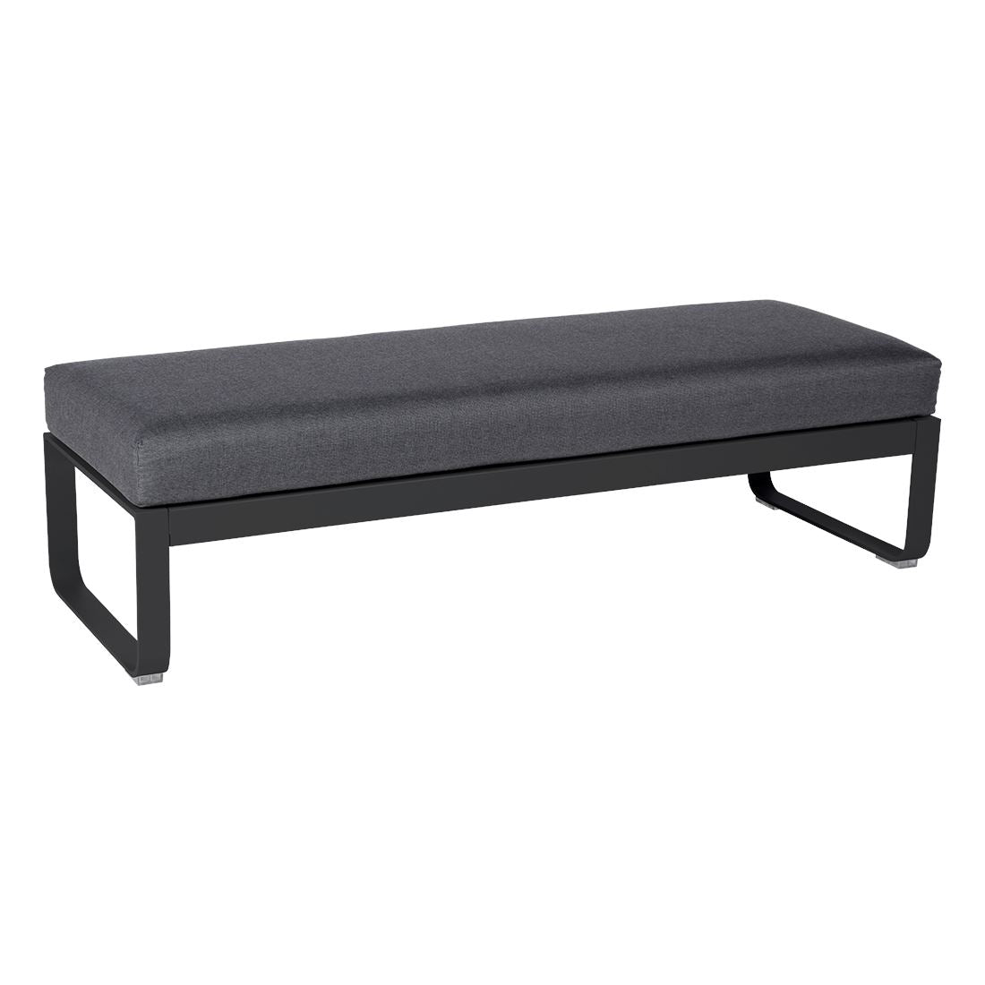 Fermob Bellevie Banquette 2 places Carbone 47 Gris graphite A3