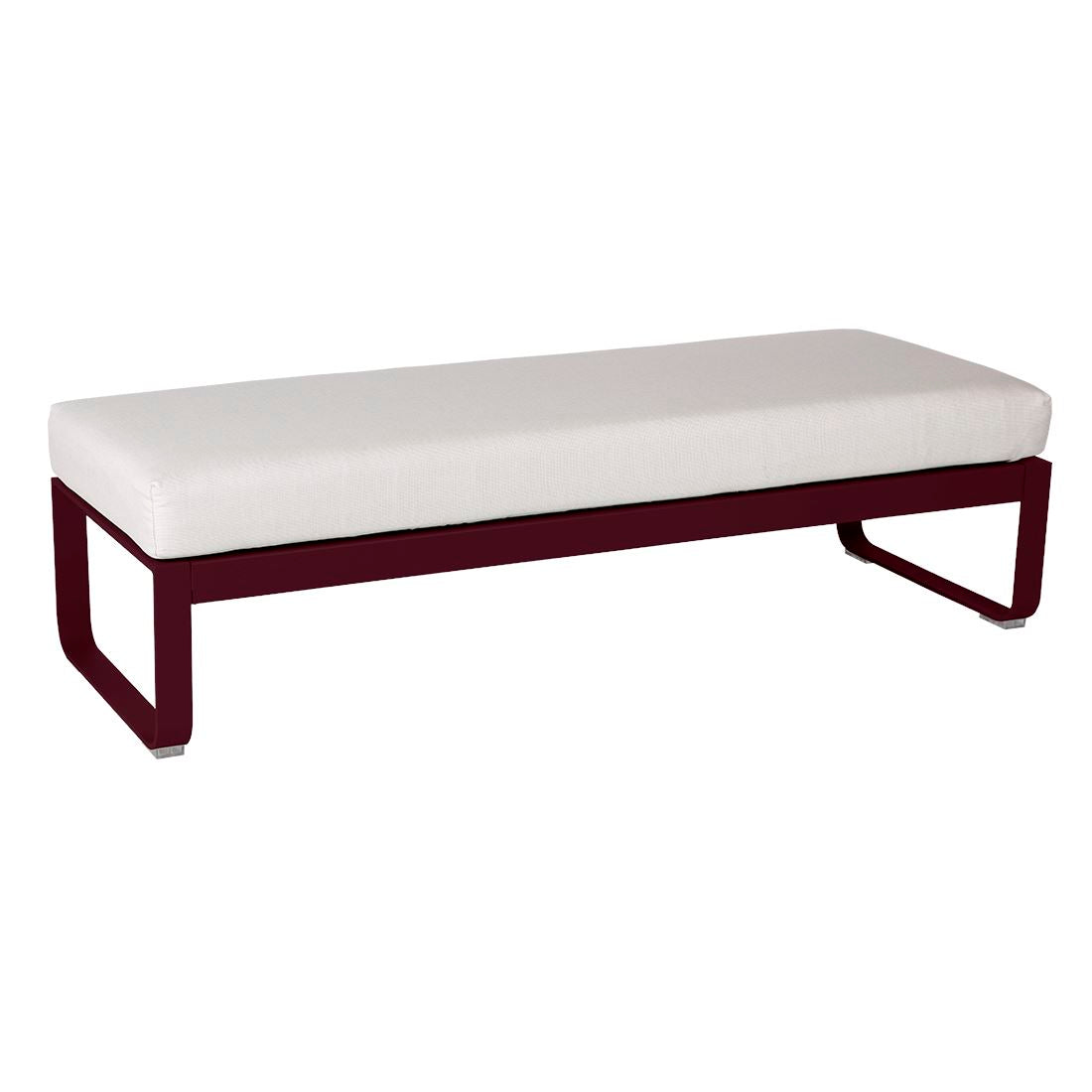 Fermob Bellevie Banquette 2 places Cerise noire B9 Blanc grisé 81