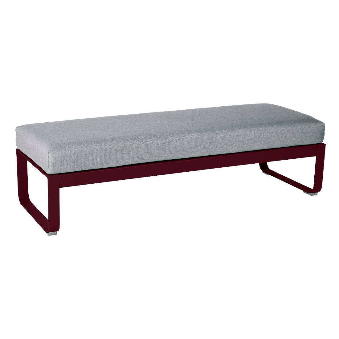Fermob Bellevie Banquette 2 places Cerise noire B9 Gris flanelle 79