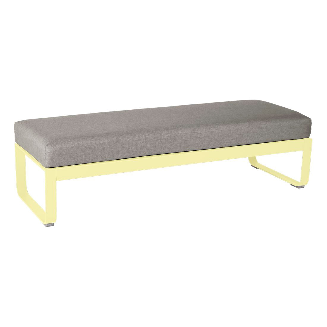 Fermob Bellevie Banquette 2 places Citron givré A6 Taupe grisé B8
