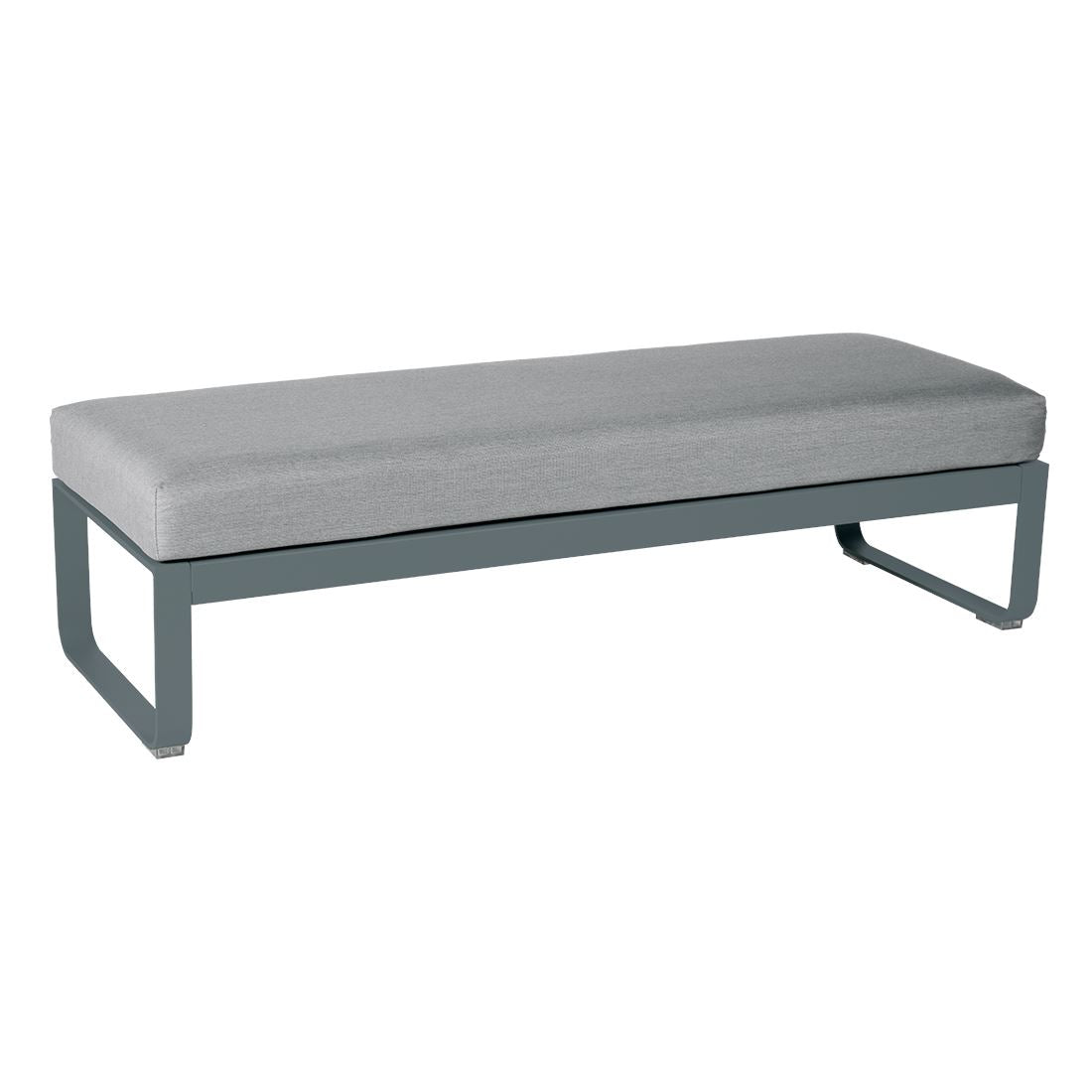 Fermob Bellevie Banquette 2 places Gris orage 26 Gris flanelle 79