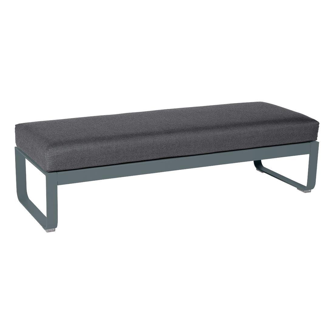 Fermob Bellevie Banquette 2 places Gris orage 26 Gris graphite A3