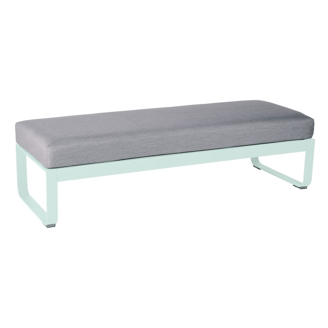 Fermob Bellevie Banquette 2 places Menthe glaciale A7 Gris flanelle 79