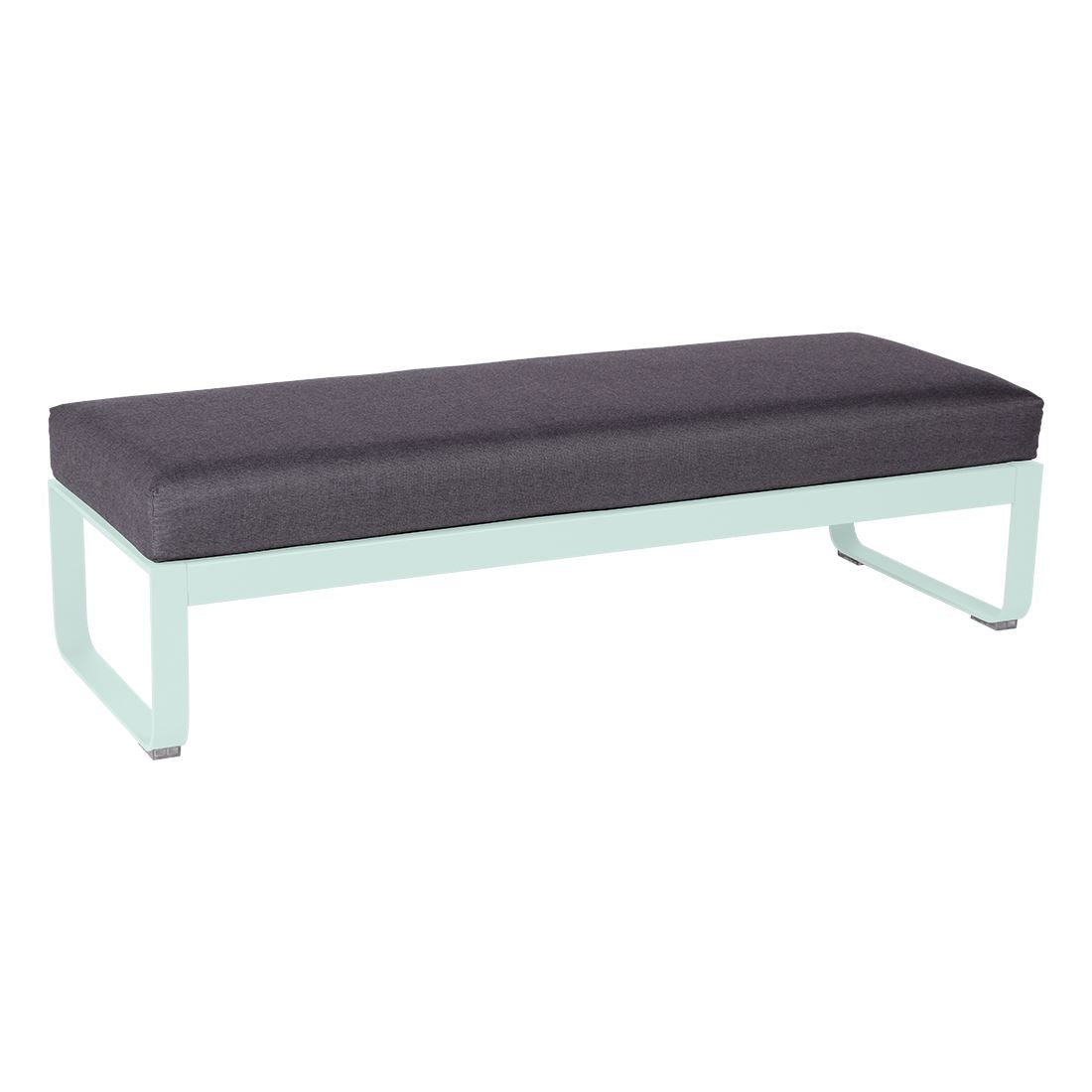 Fermob Bellevie Banquette 2 places Menthe glaciale A7 Gris graphite A3