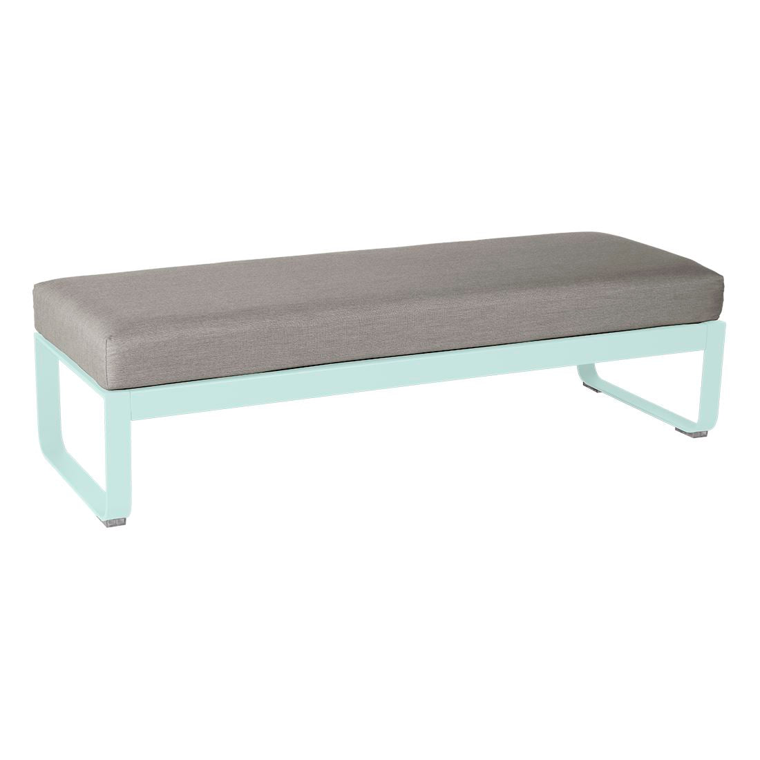 Fermob Bellevie Banquette 2 places Menthe glaciale A7 Taupe grisé B8