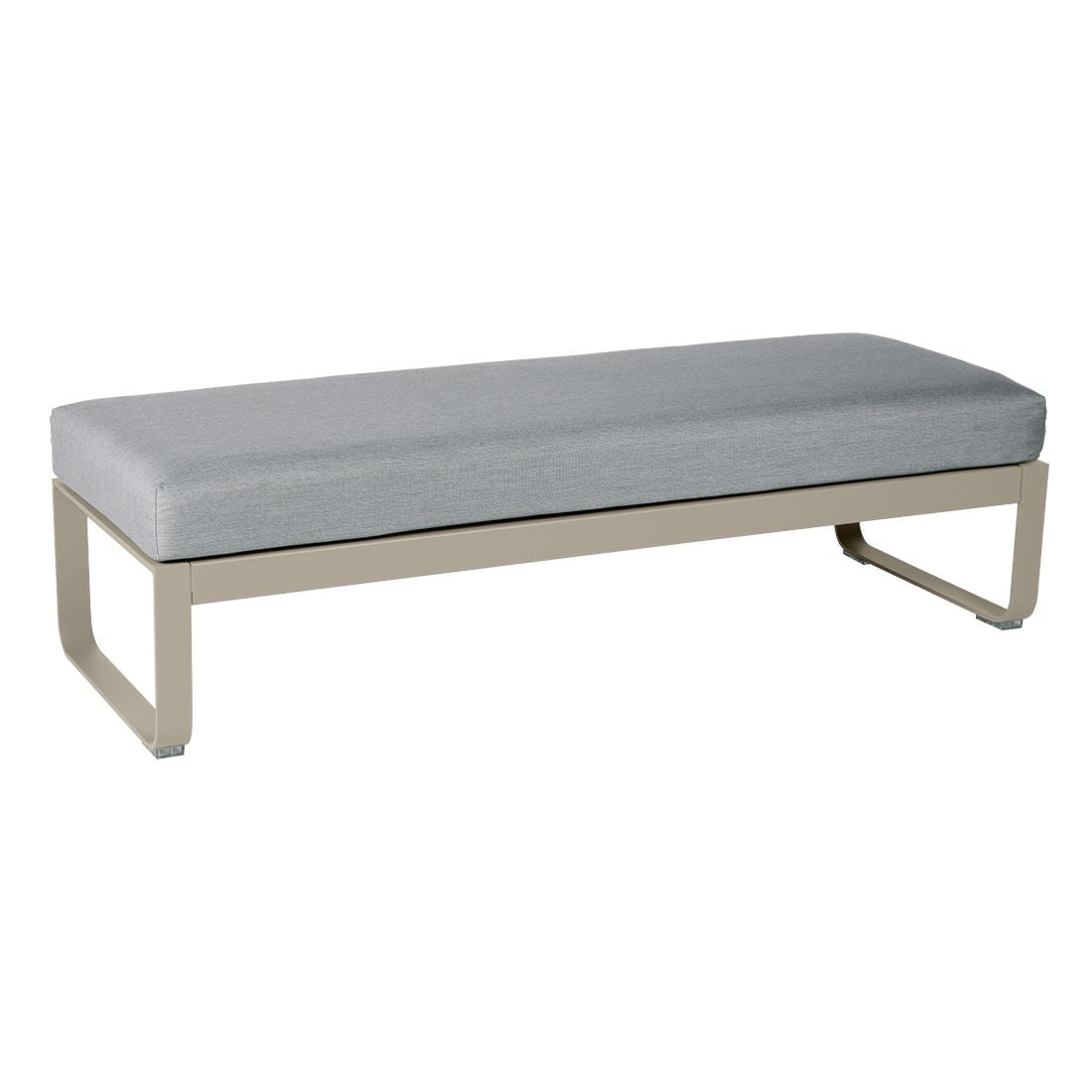 Fermob Bellevie Banquette 2 places Muscade 14 Gris flanelle 79