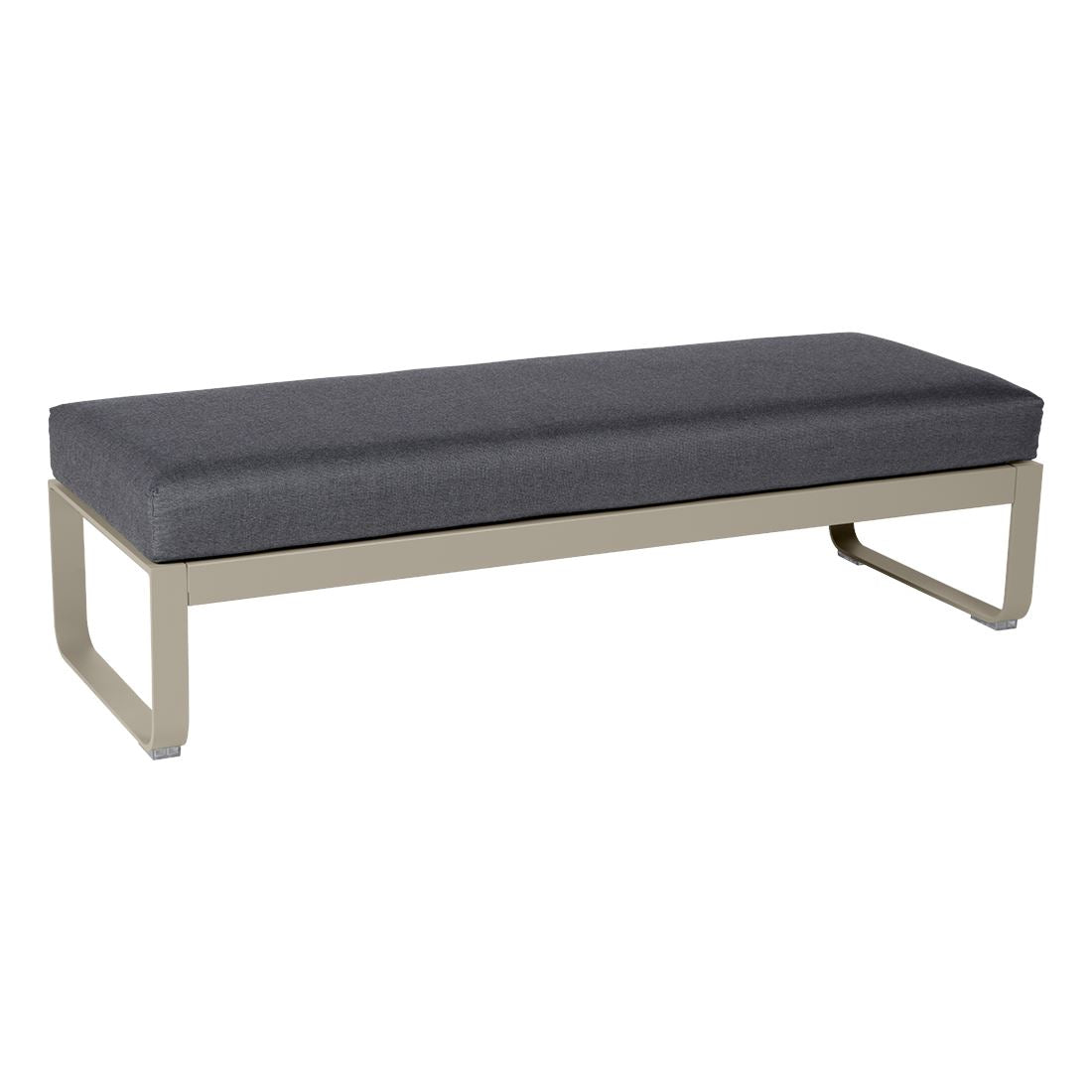 Fermob Bellevie Banquette 2 places Muscade 14 Gris graphite A3