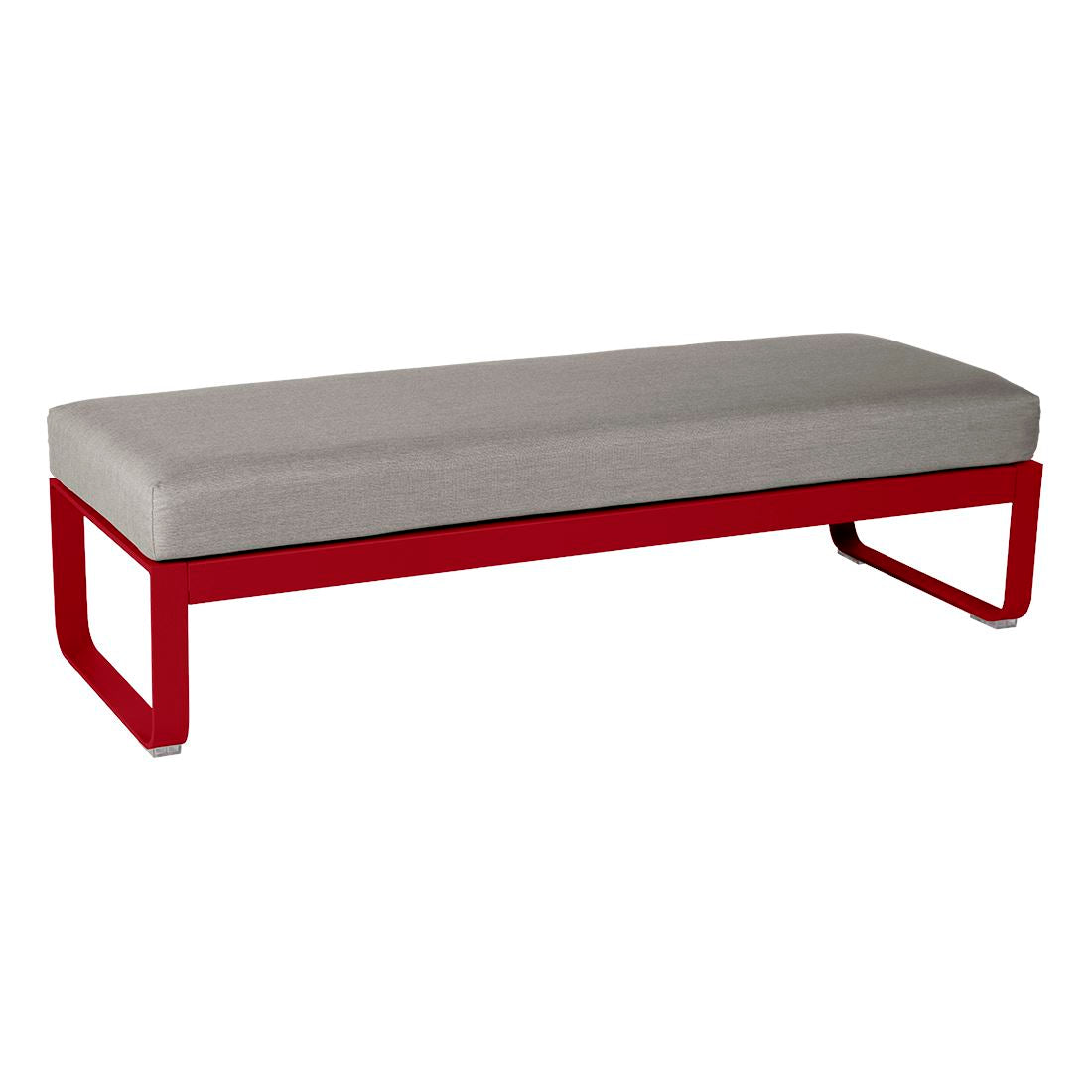 Fermob Bellevie Banquette 2 places Piment 43 Taupe grisé B8