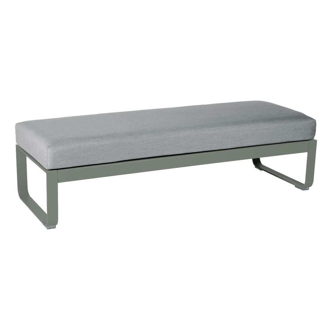 Fermob Bellevie Banquette 2 places Romarin 48 Gris flanelle 79