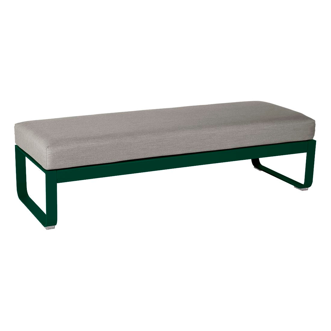 Fermob Bellevie Banquette 2 places Vert cèdre 02 Taupe grisé B8