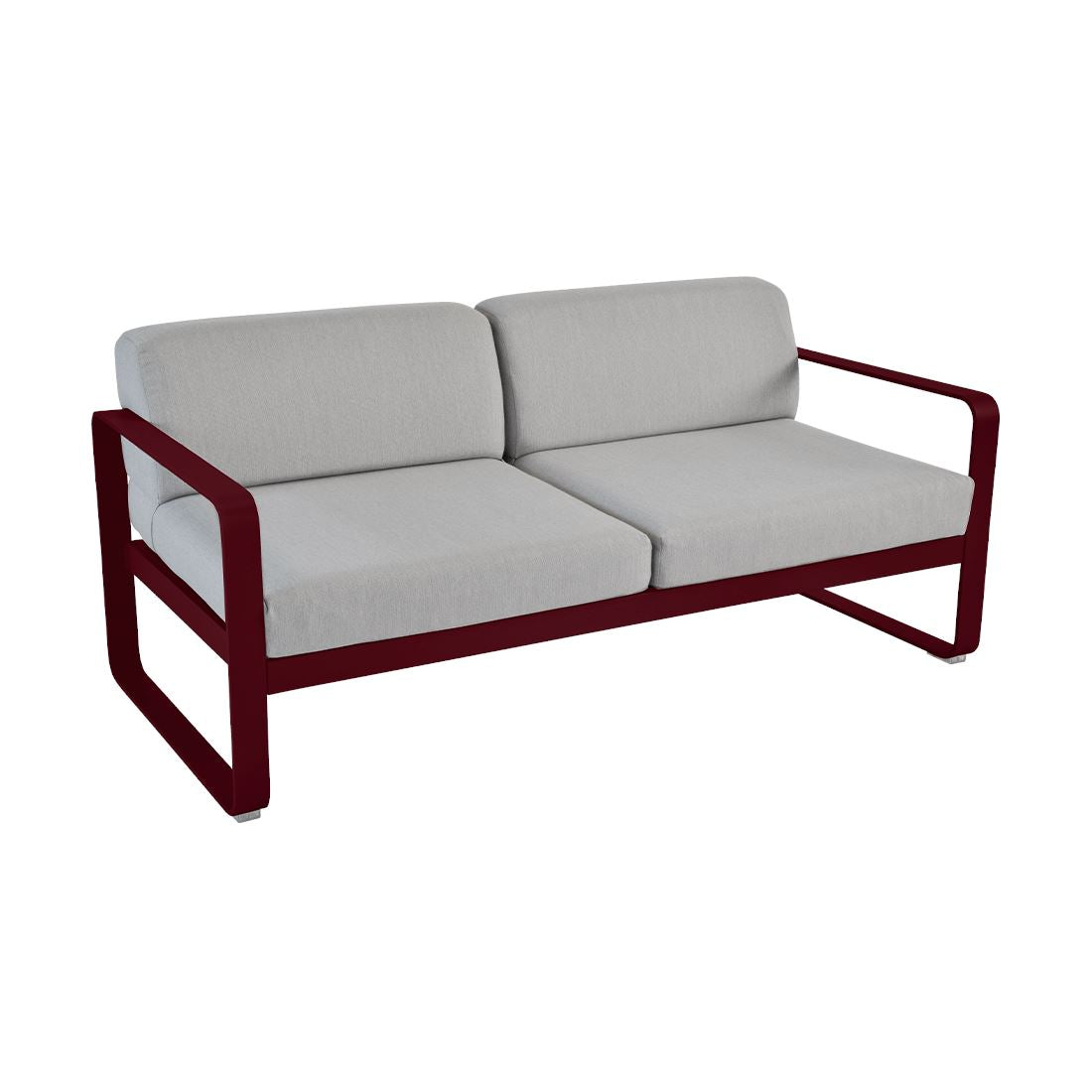 Fermob Bellevie Canapé 2 places Cerise noire B9 Gris flanelle 79