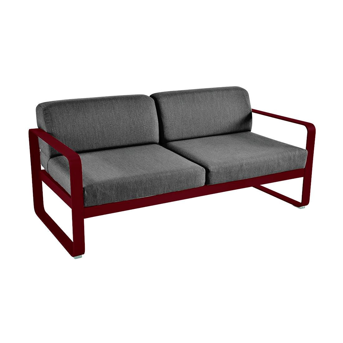 Fermob Bellevie Canapé 2 places Cerise noire B9 Gris graphite A3
