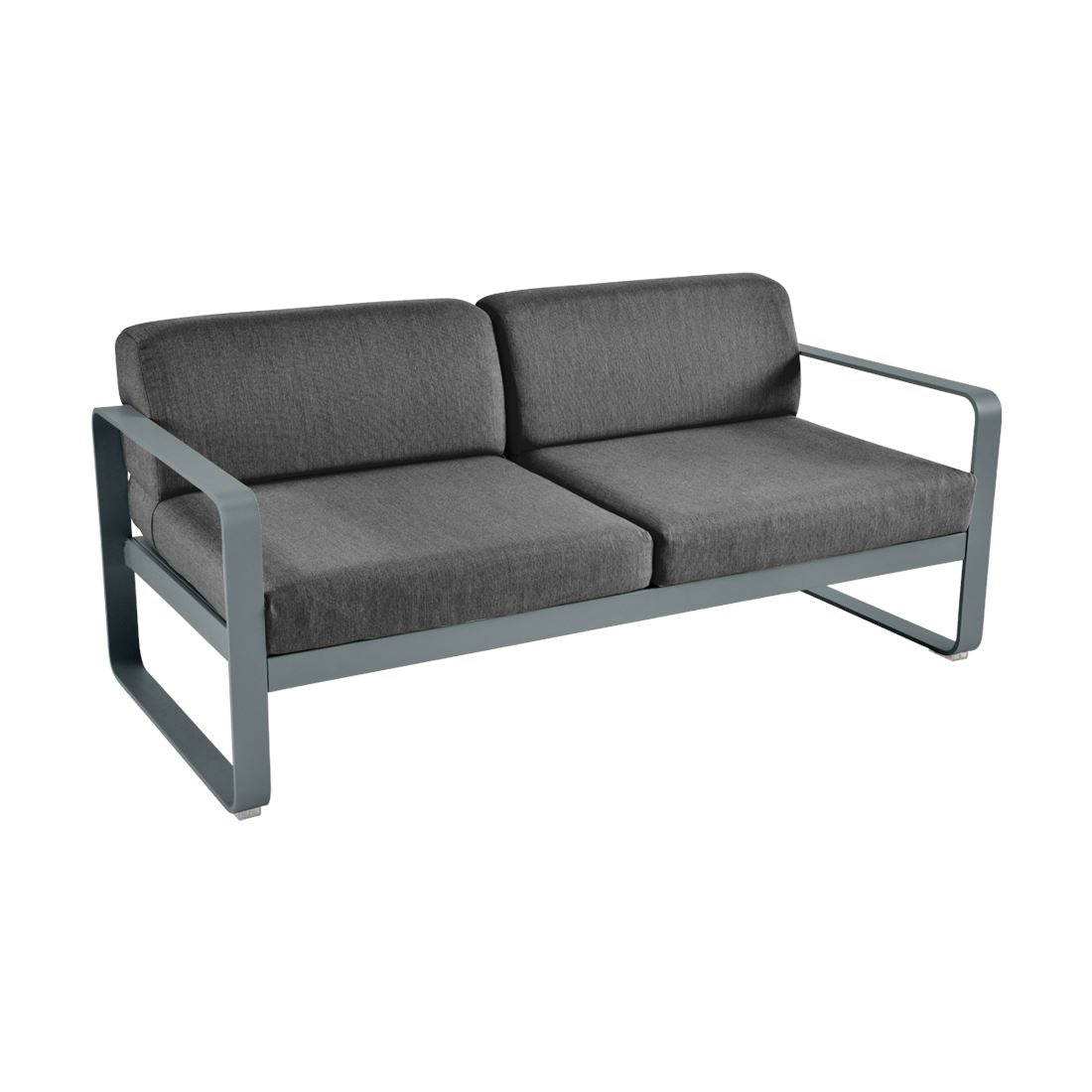 Fermob Bellevie Canapé 2 places Gris orage 26 Gris graphite A3