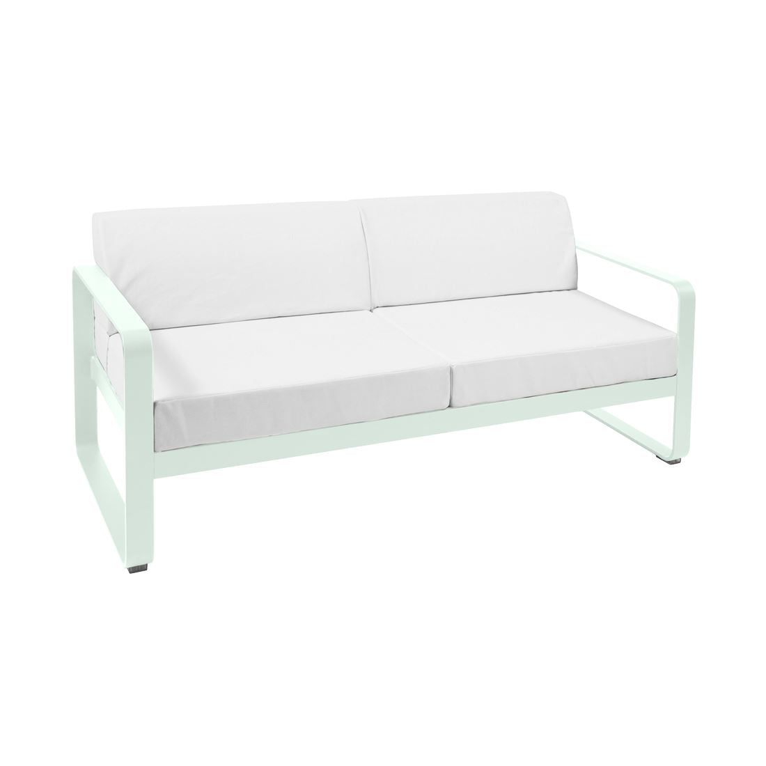 Fermob Bellevie Canapé 2 places Menthe glaciale A7 Blanc grisé 81