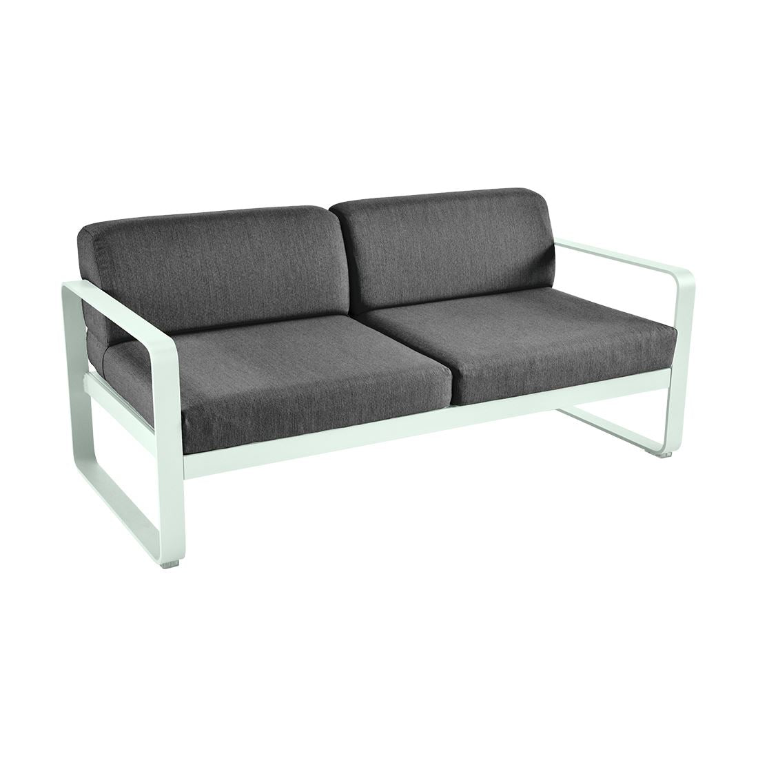 Fermob Bellevie Canapé 2 places Menthe glaciale A7 Gris graphite A3
