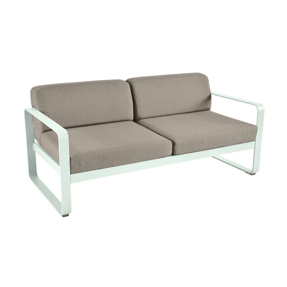 Fermob Bellevie Canapé 2 places Menthe glaciale A7 Taupe grisé B8