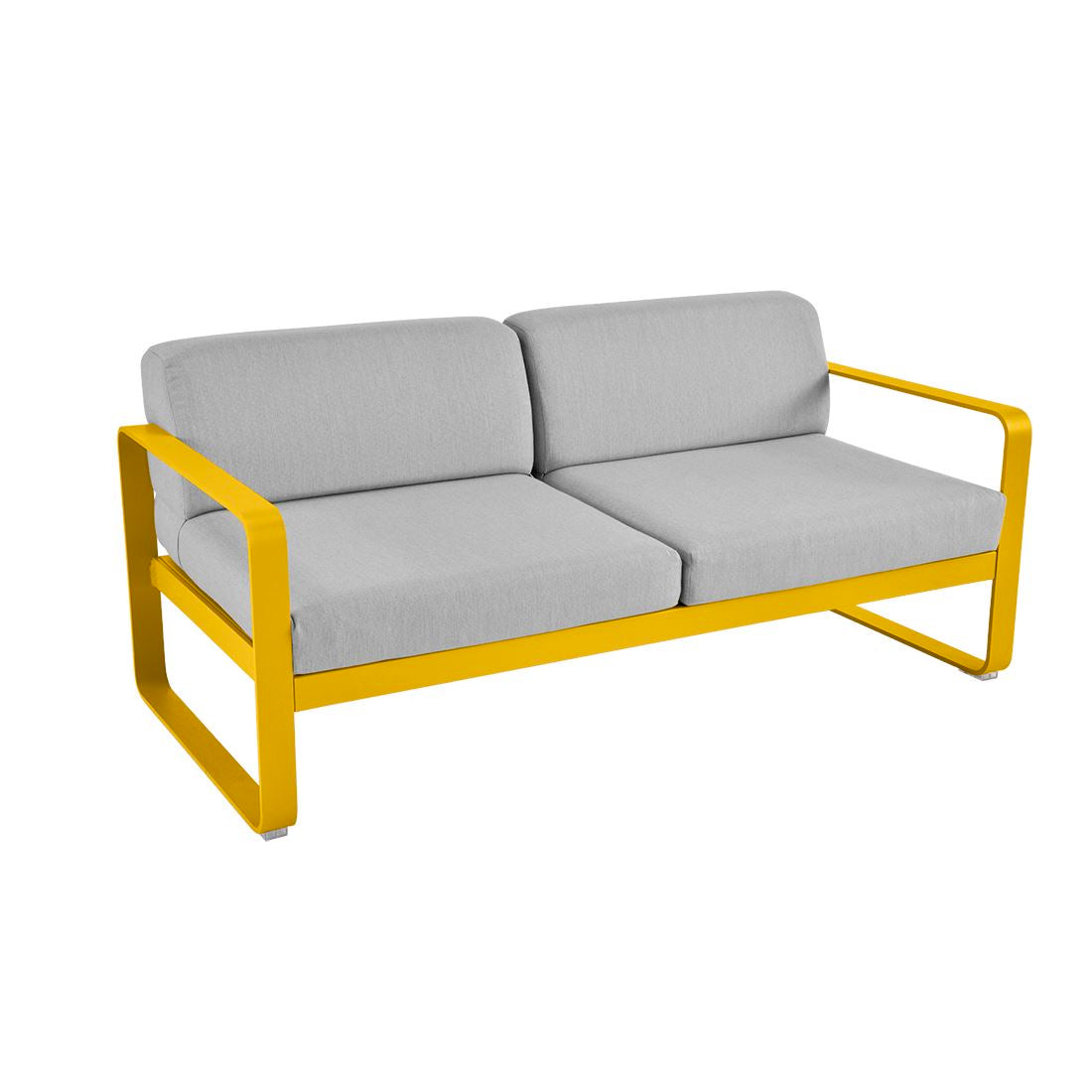 Fermob Bellevie Canapé 2 places Miel C6 Gris flanelle 79