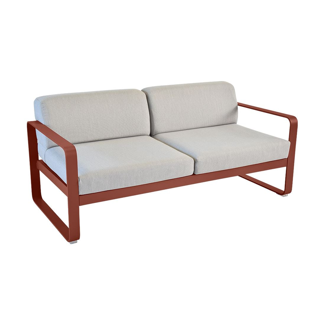Fermob Bellevie Canapé 2 places Ocre rouge 20 Gris flanelle 79