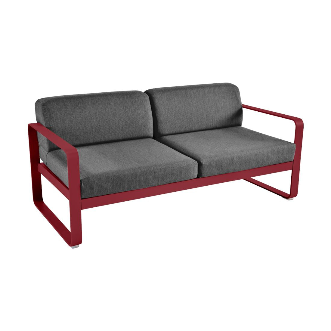 Fermob Bellevie Canapé 2 places Piment 43 Gris graphite A3