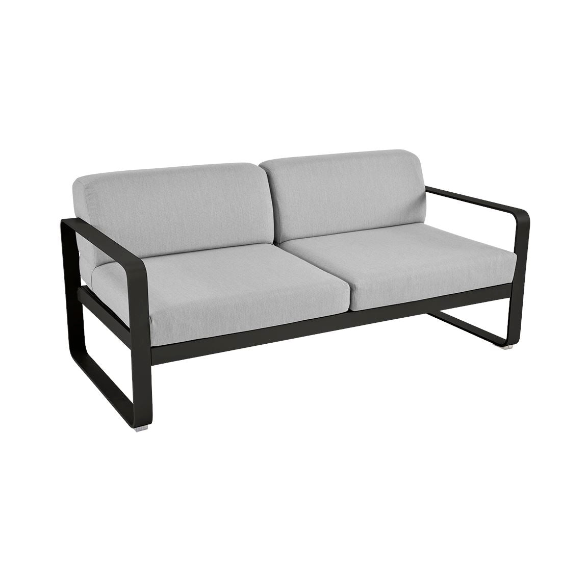 Fermob Bellevie Canapé 2 places Réglisse 42 Gris flanelle 79