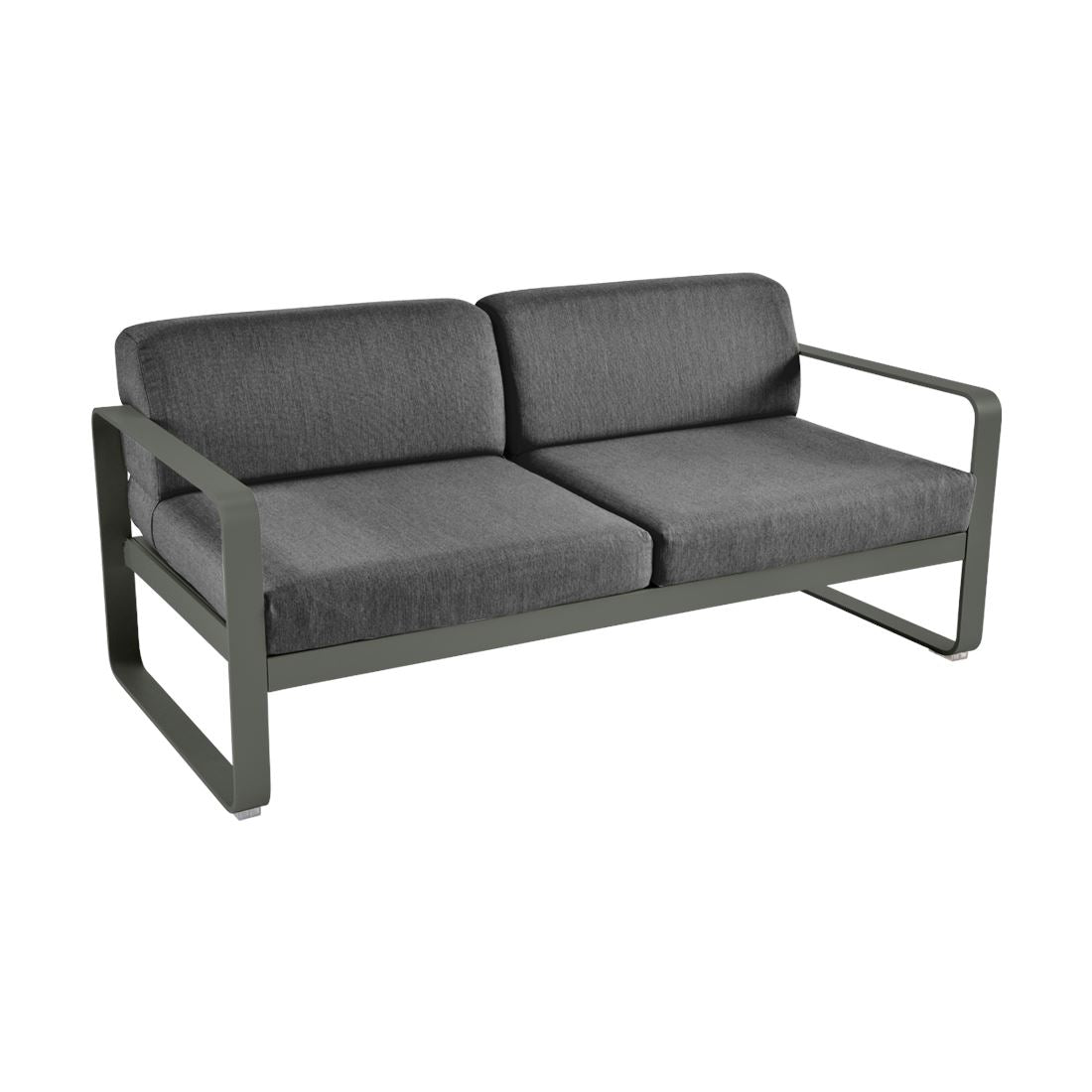 Fermob Bellevie Canapé 2 places Romarin 48 Gris graphite A3