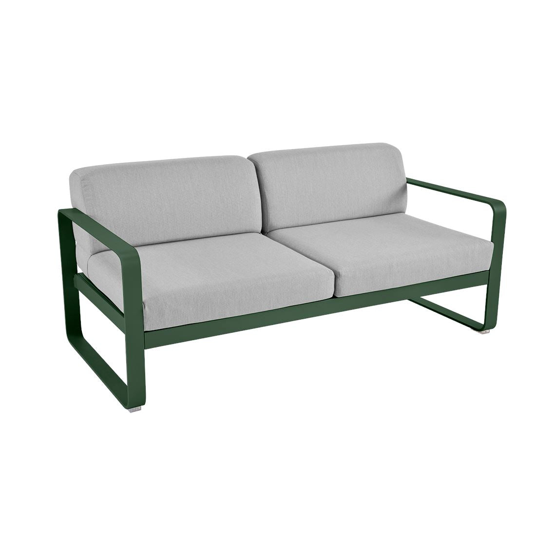 Fermob Bellevie Canapé 2 places Vert cèdre 02 Gris flanelle 79
