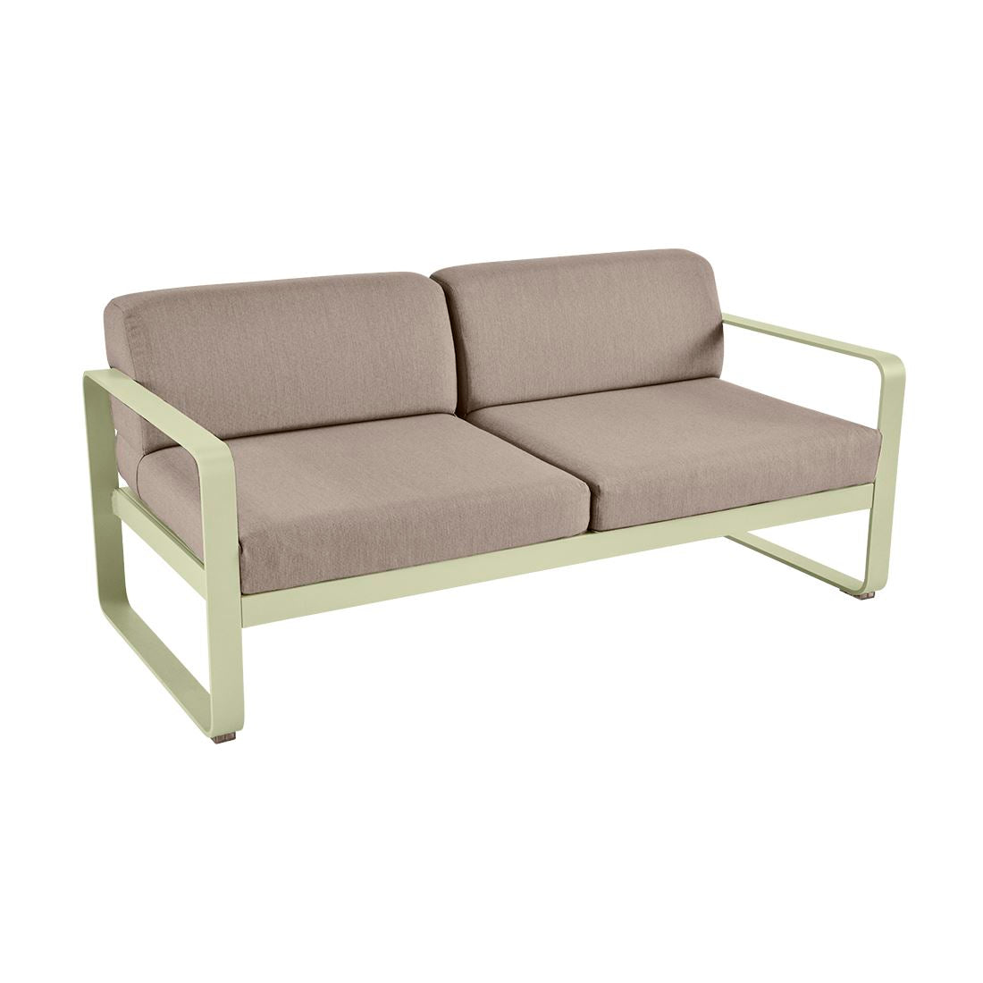Fermob Bellevie Canapé 2 places Vert opaline 83 Taupe grisé B8