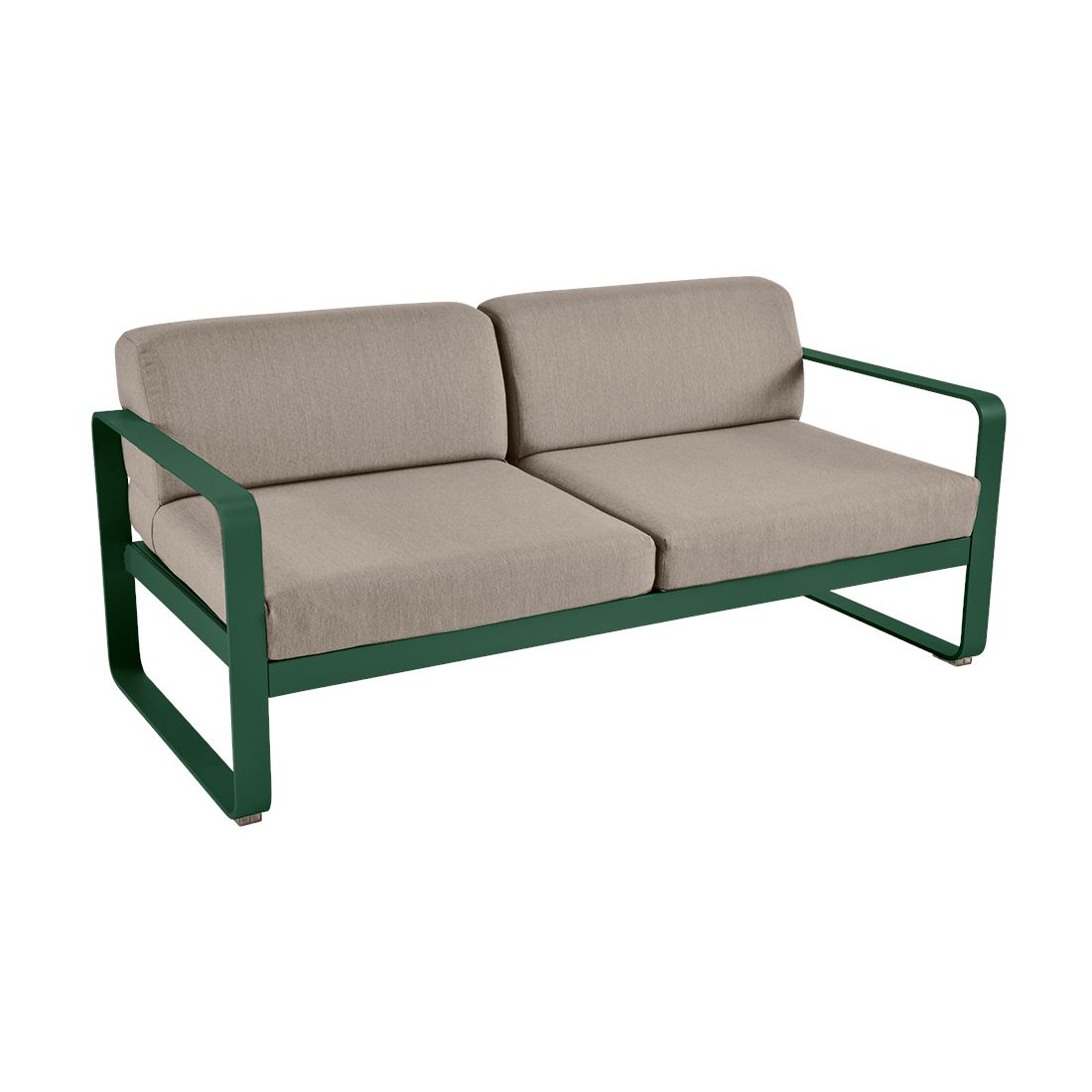 Fermob Bellevie Canapé 2 places Vert tilleul 65 Taupe grisé B8