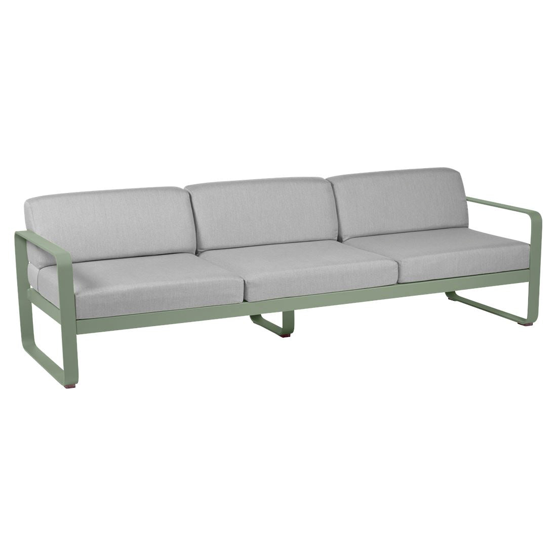 Fermob Bellevie Canapé 3 places Cactus 82 Gris flanelle 79