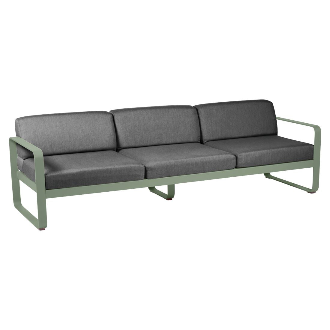 Fermob Bellevie Canapé 3 places Cactus 82 Gris graphite A3