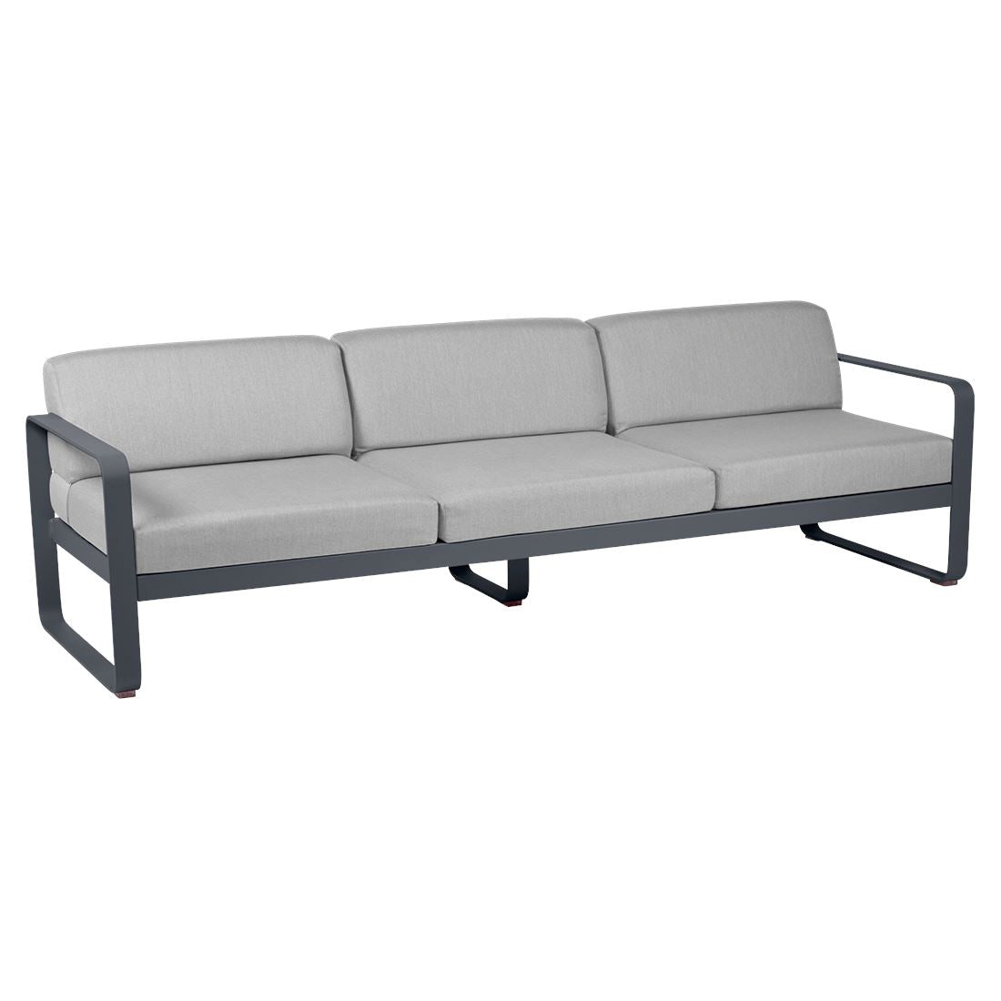 Fermob Bellevie Canapé 3 places Carbone 47 Gris flanelle 79