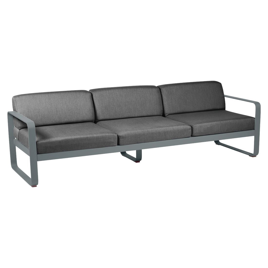 Fermob Bellevie Canapé 3 places Gris orage 26 Gris graphite A3