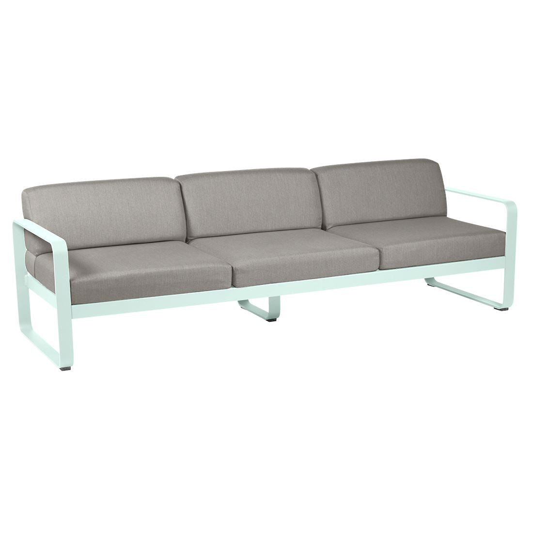 Fermob Bellevie Canapé 3 places Menthe glaciale A7 Taupe grisé B8