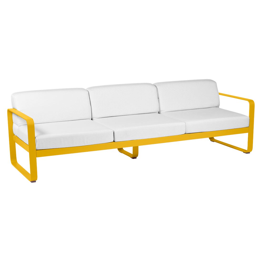 Fermob Bellevie Canapé 3 places Miel C6 Blanc grisé 81