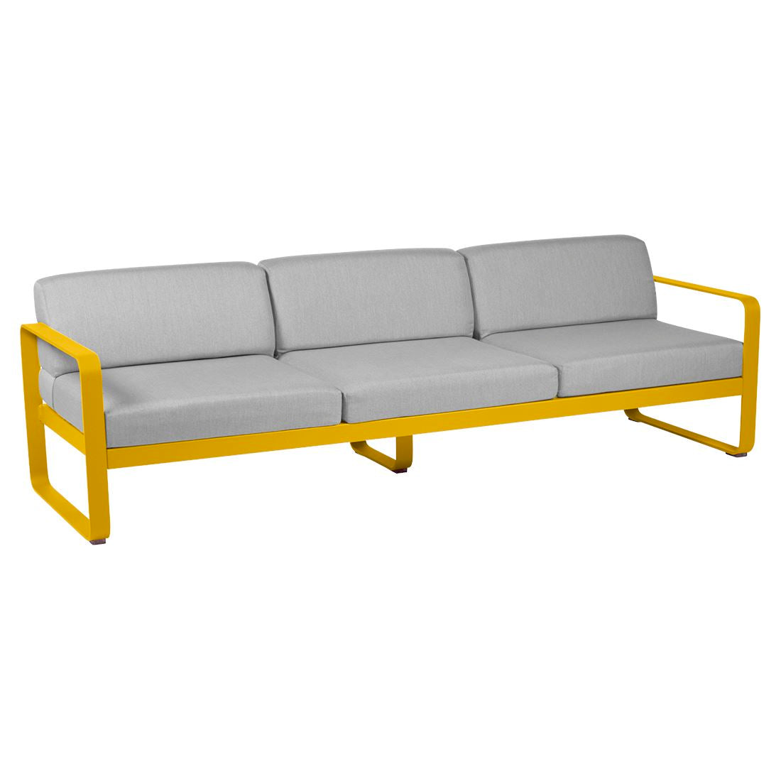 Fermob Bellevie Canapé 3 places Miel C6 Gris flanelle 79