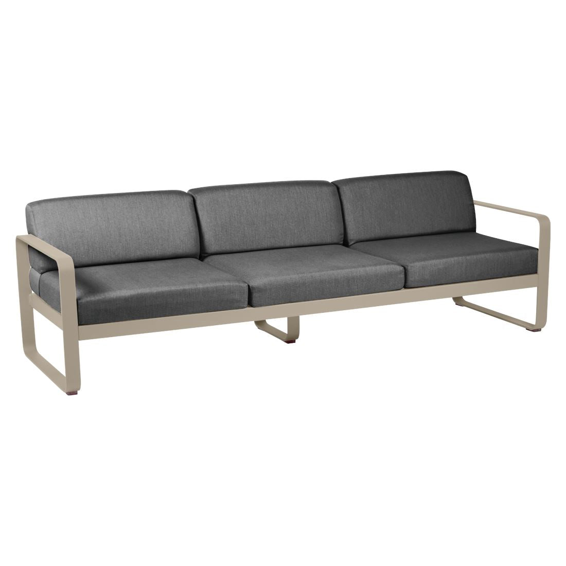 Fermob Bellevie Canapé 3 places Muscade 14 Gris graphite A3