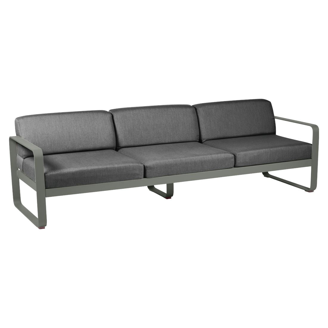 Fermob Bellevie Canapé 3 places Romarin 48 Gris graphite A3