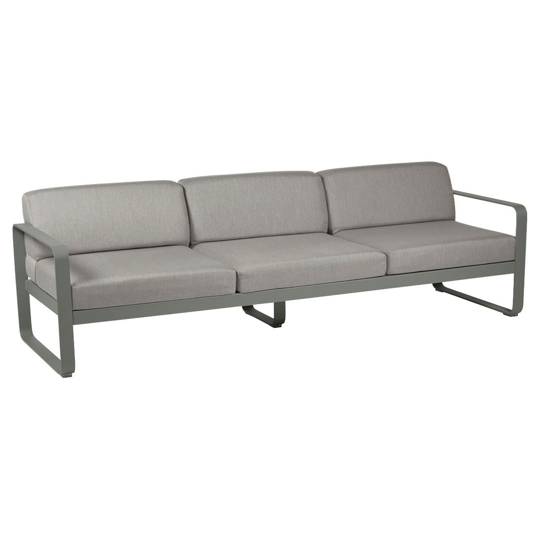 Fermob Bellevie Canapé 3 places Romarin 48 Taupe grisé B8