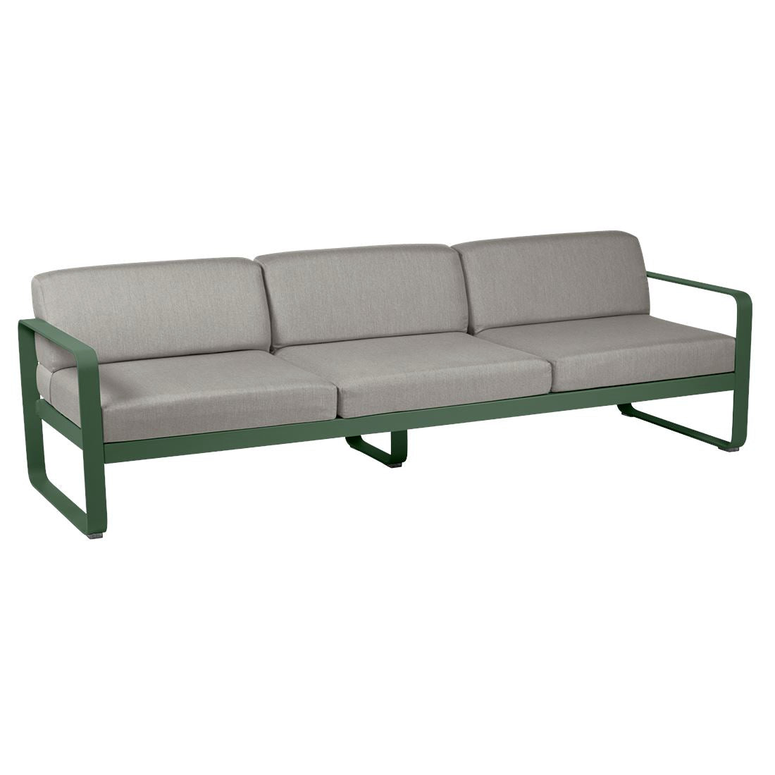 Fermob Bellevie Canapé 3 places Vert cèdre 02 Taupe grisé B8