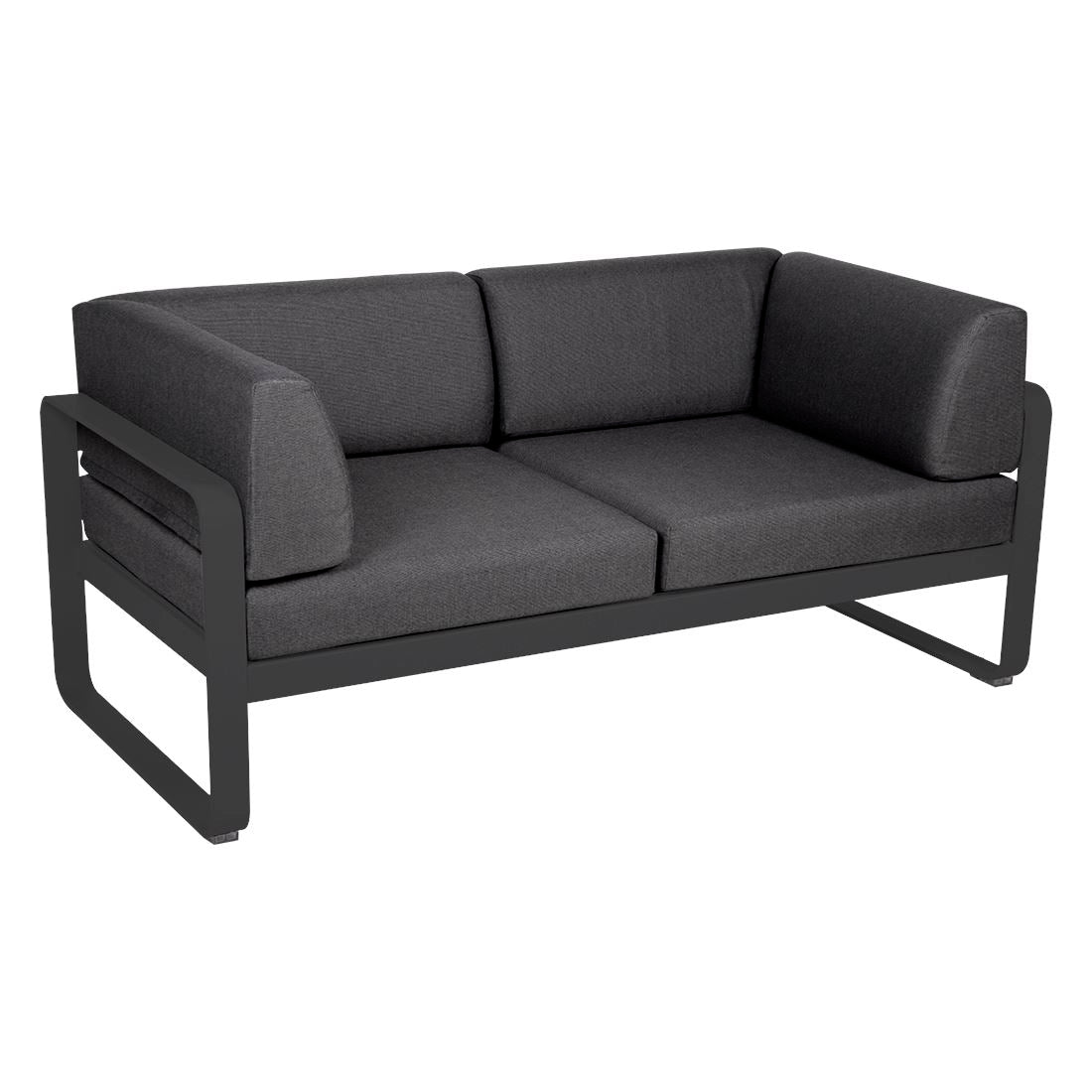 Fermob Bellevie Canapé Club 2 places Carbone 47 Gris graphite A3