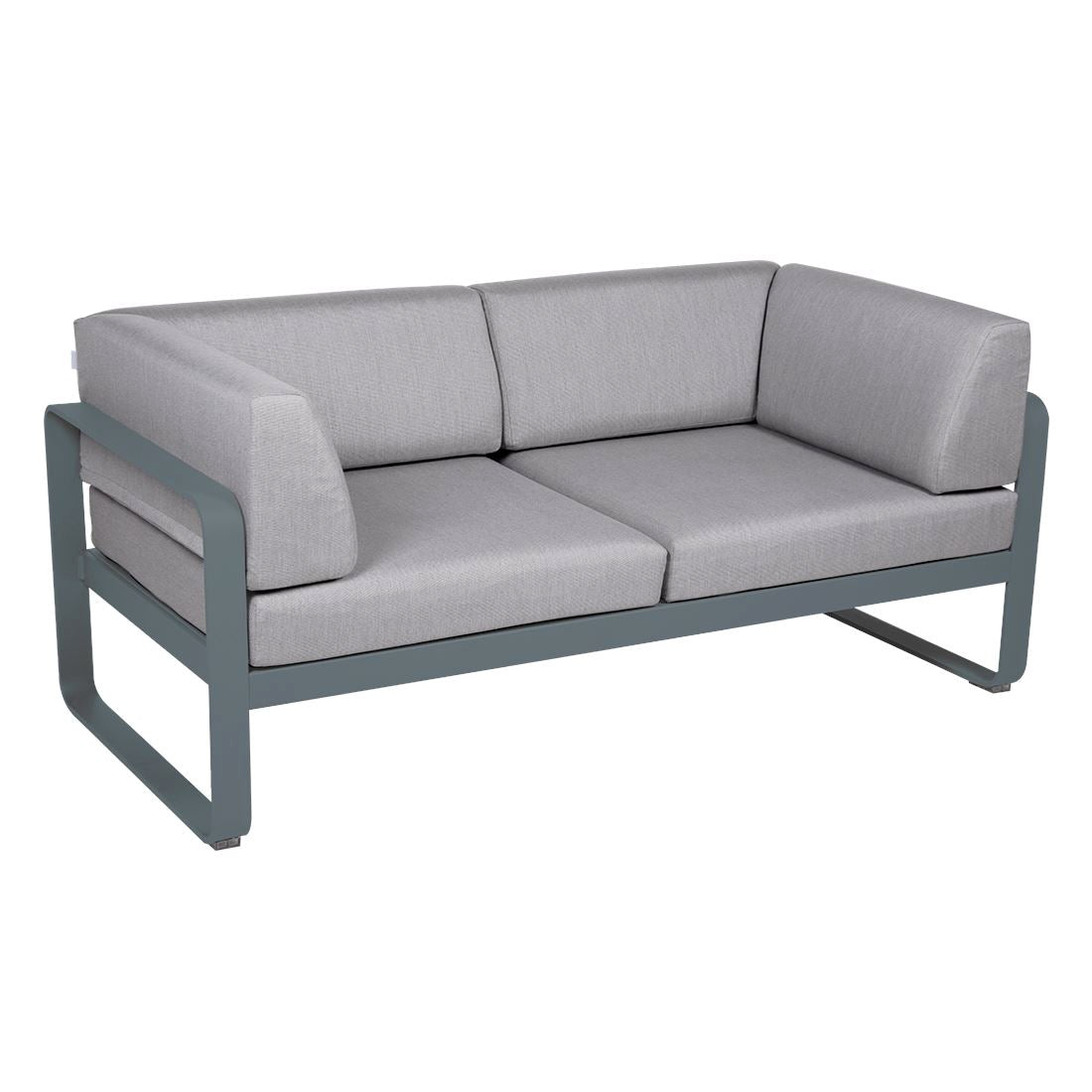Fermob Bellevie Canapé Club 2 places Gris orage 26 Gris flanelle 79