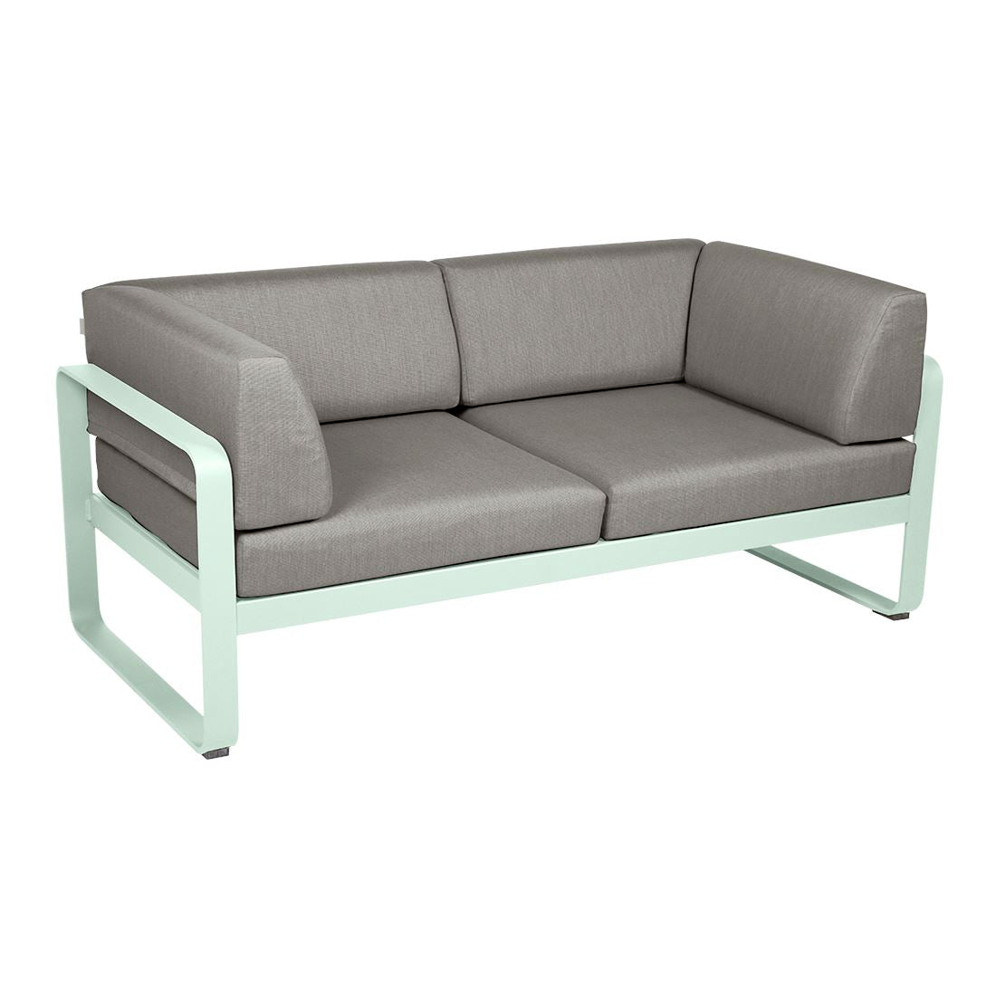 Fermob Bellevie Canapé Club 2 places Menthe glaciale A7 Taupe grisé B8