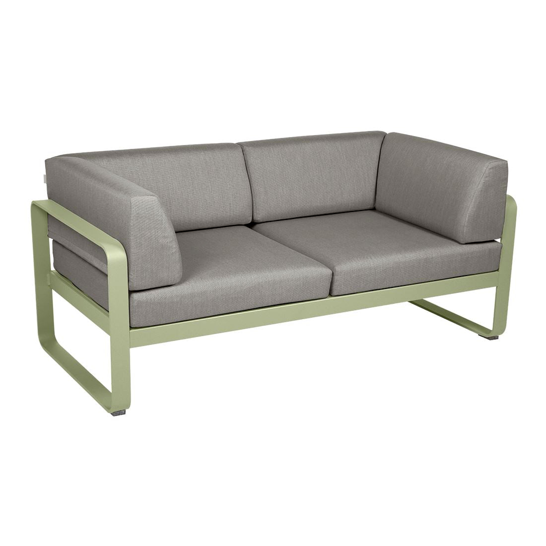 Fermob Bellevie Canapé Club 2 places Vert tilleul 65 Taupe grisé B8