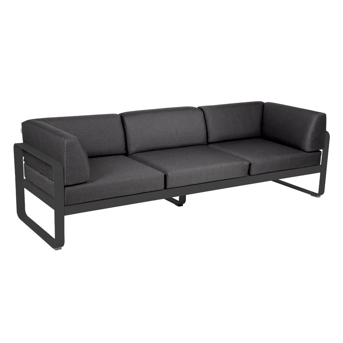 Fermob Bellevie Canapé club 3 places Carbone 47 Gris graphite A3
