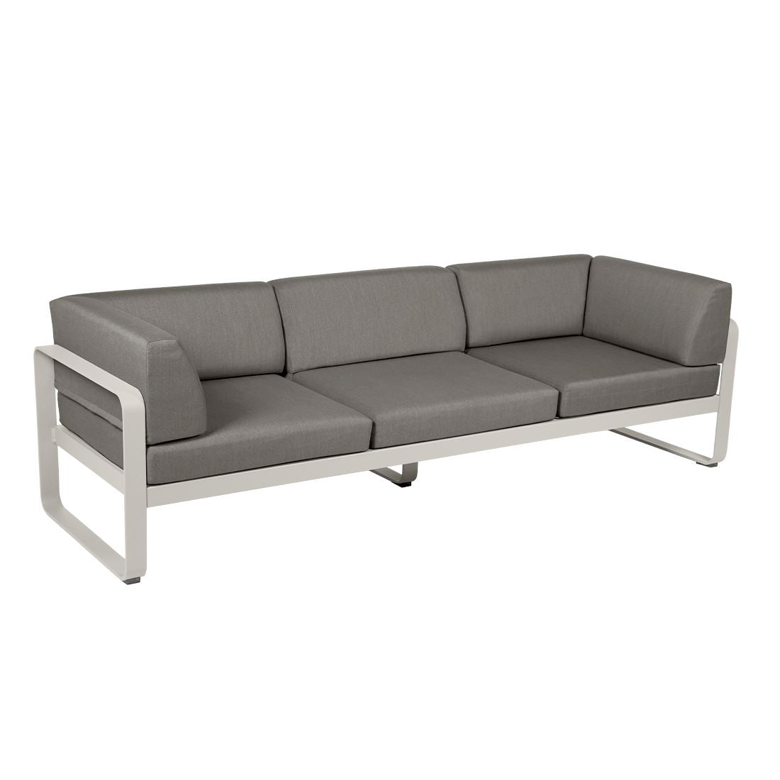 Fermob Bellevie Canapé club 3 places Gris argile A5 Taupe grisé B8