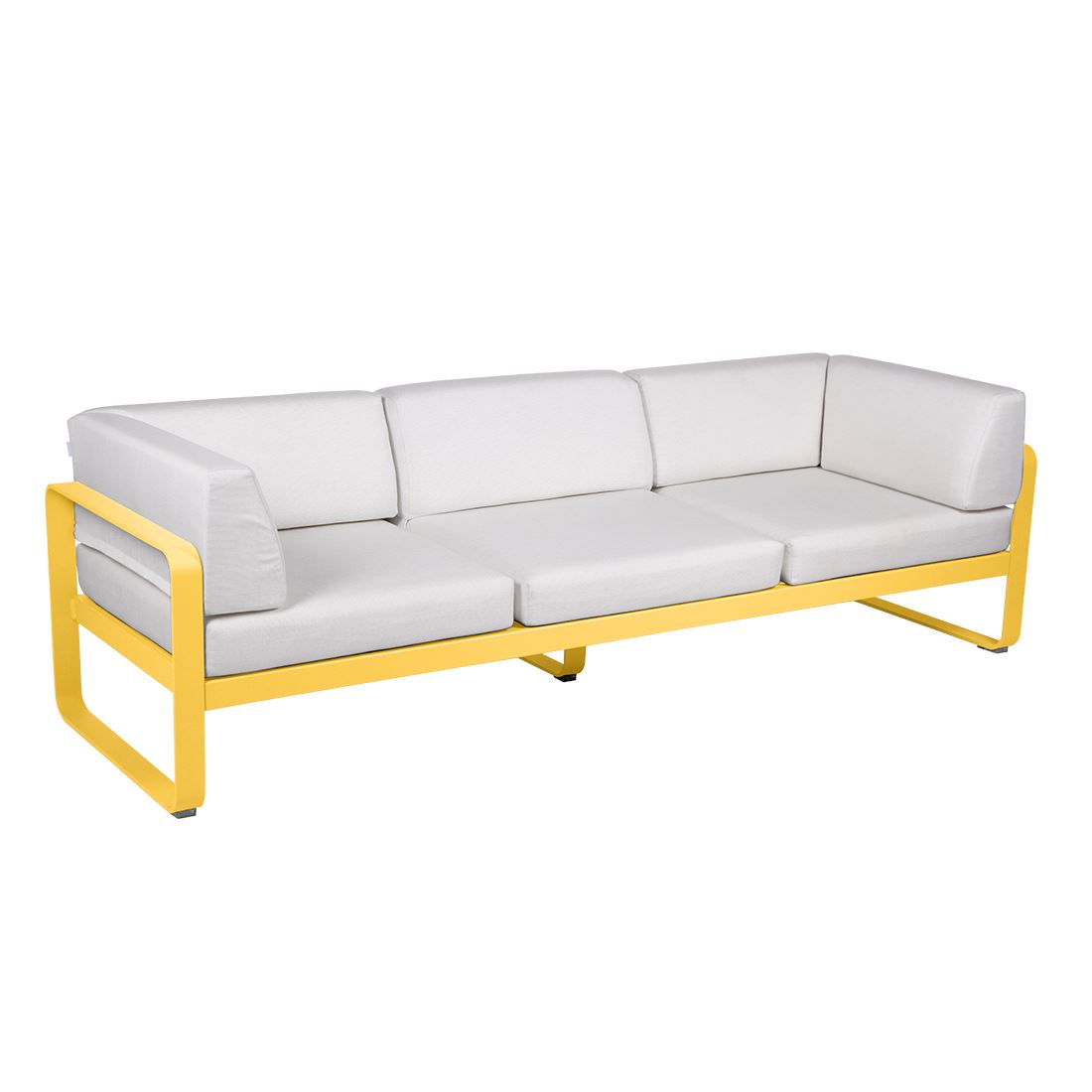 Fermob Bellevie Canapé club 3 places Miel C6 Blanc grisé 81