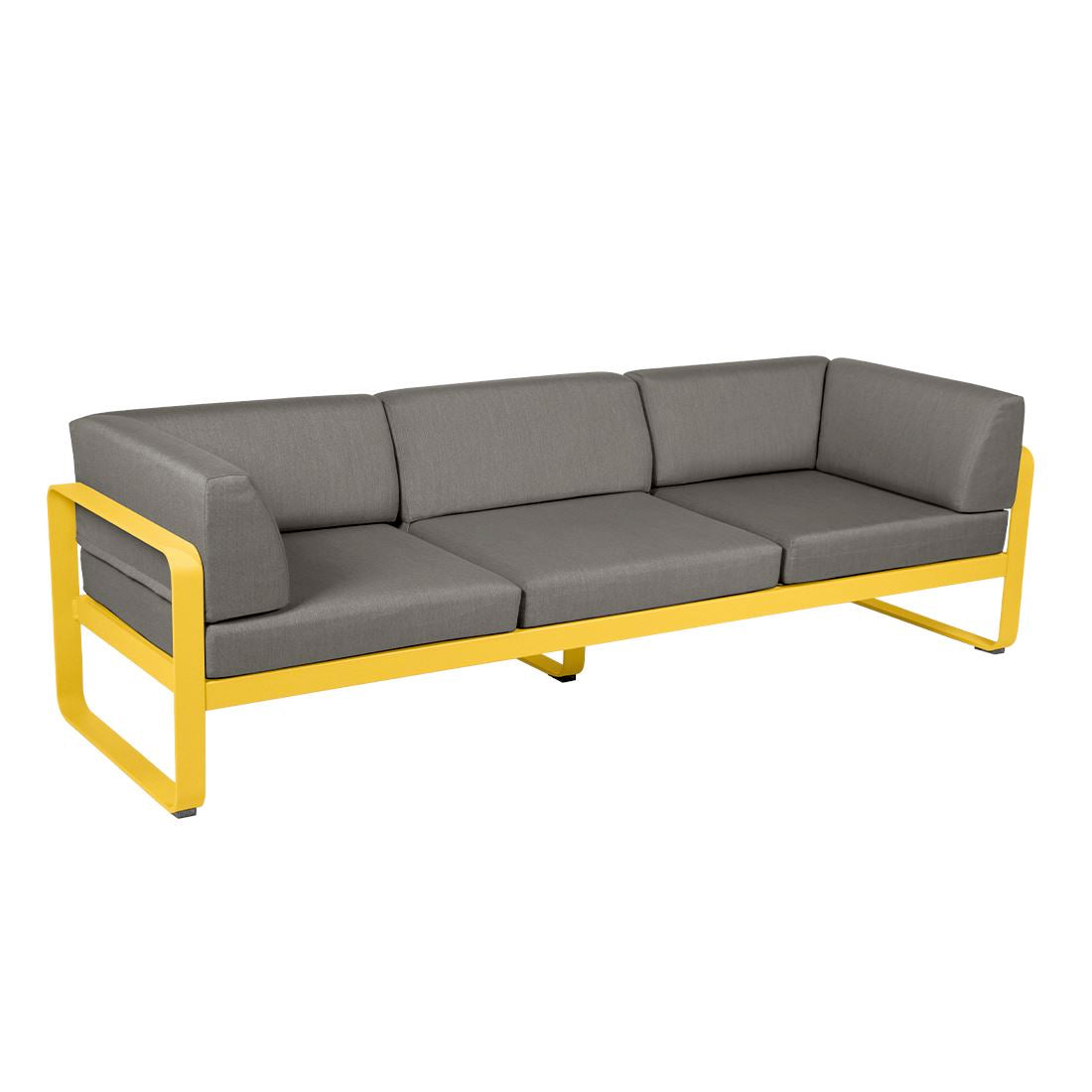 Fermob Bellevie Canapé club 3 places Miel C6 Taupe grisé B8