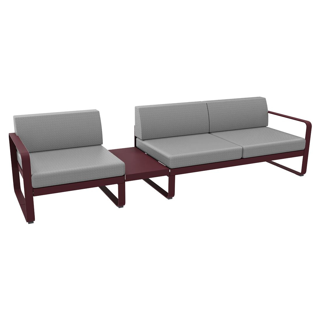 Fermob Bellevie Composition 1A Cerise noire B9 Gris flanelle 79