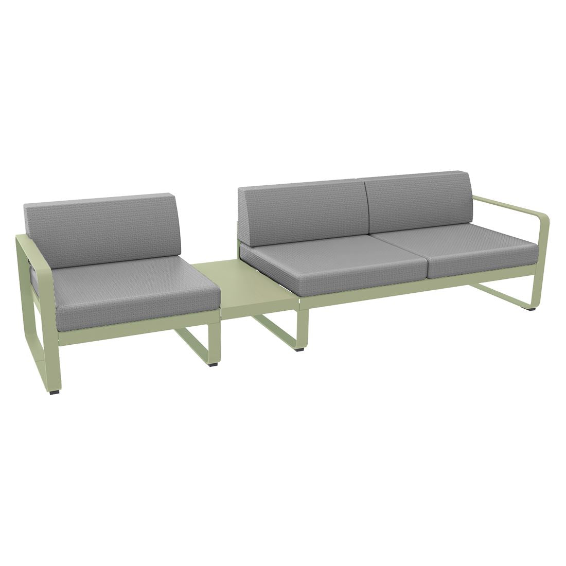 Fermob Bellevie Composition 1A Vert tilleul 65 Gris flanelle 79